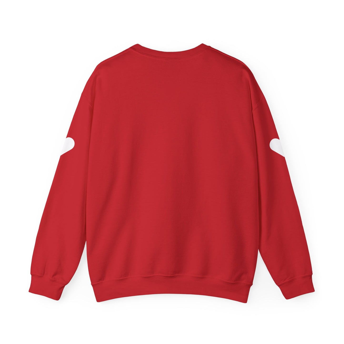 Valentine's Love Sweatshirt with Hearts on Sleeve