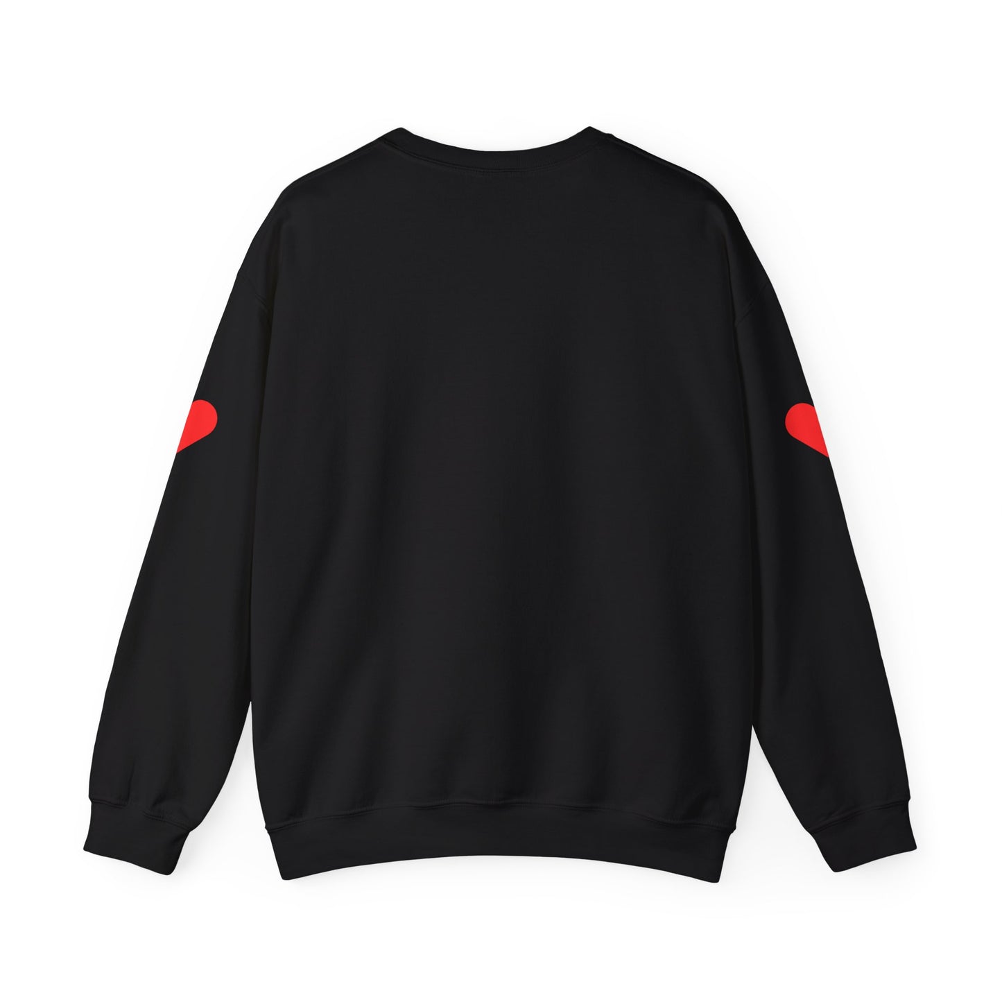Valentine's Love Sweatshirt with Hearts on Sleeve