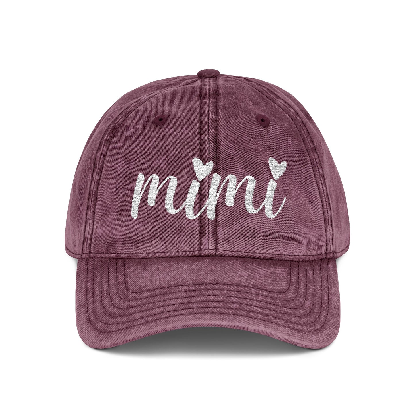 Vintage Cap (Embroidery) - Embroidered MIMI Baseball Cap for Grandmother