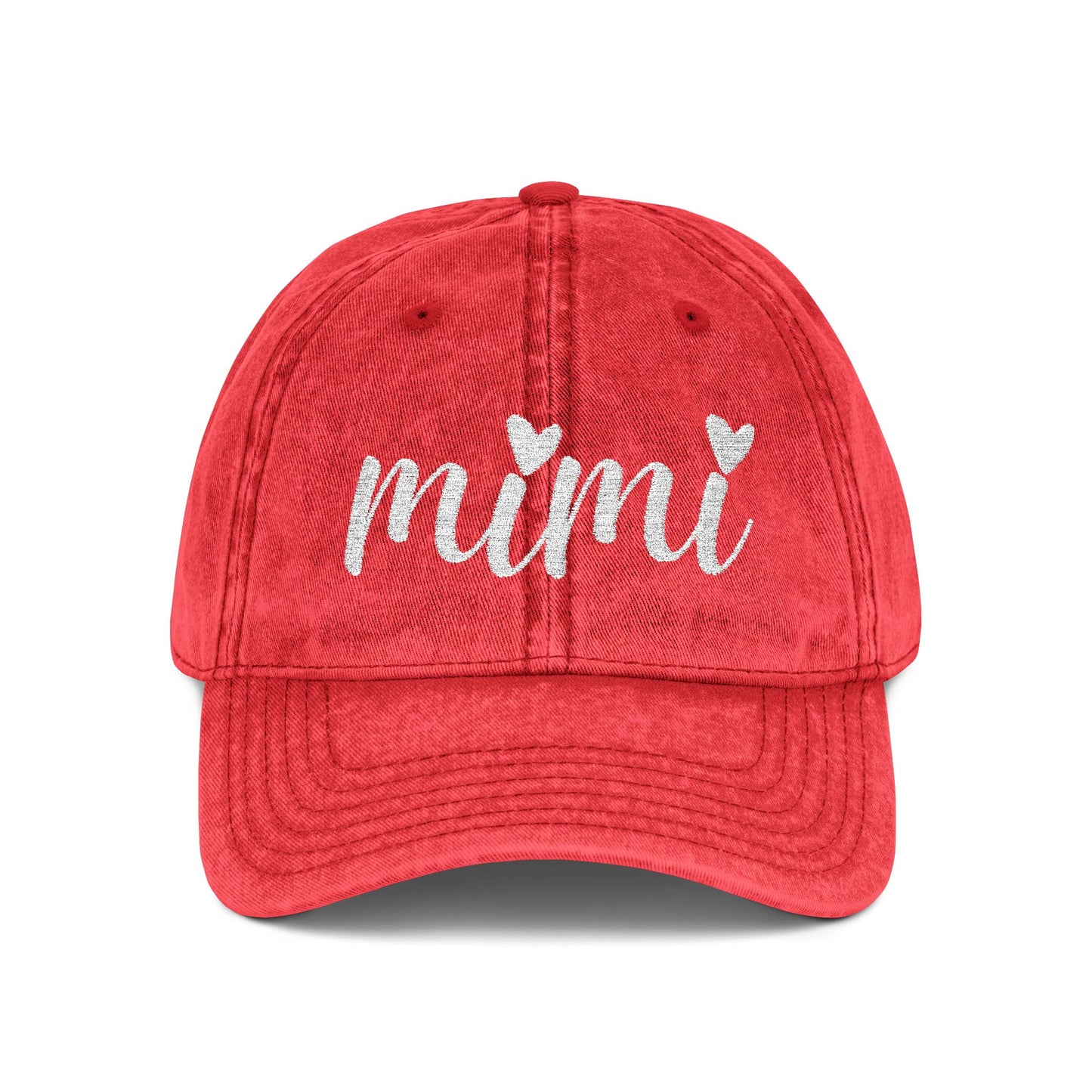 Vintage Cap (Embroidery) - Embroidered MIMI Baseball Cap for Grandmother