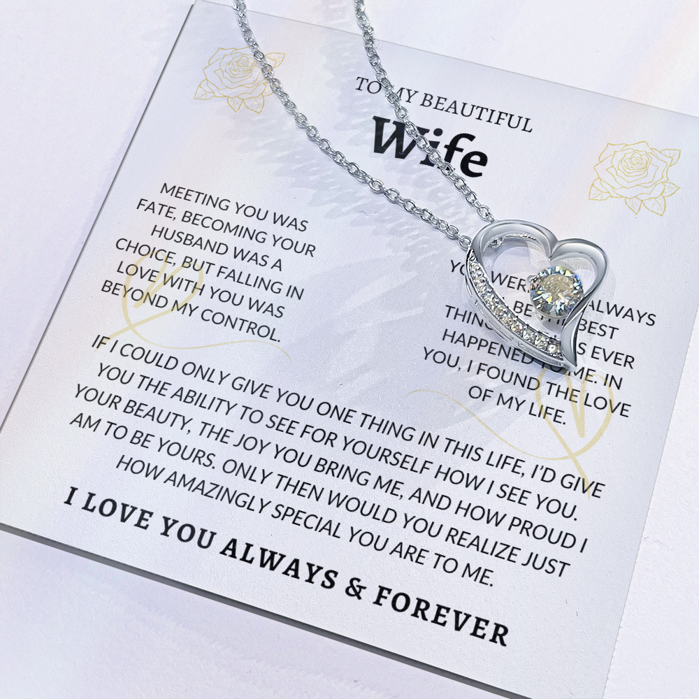 To My Beautiful Wife Forever Necklace