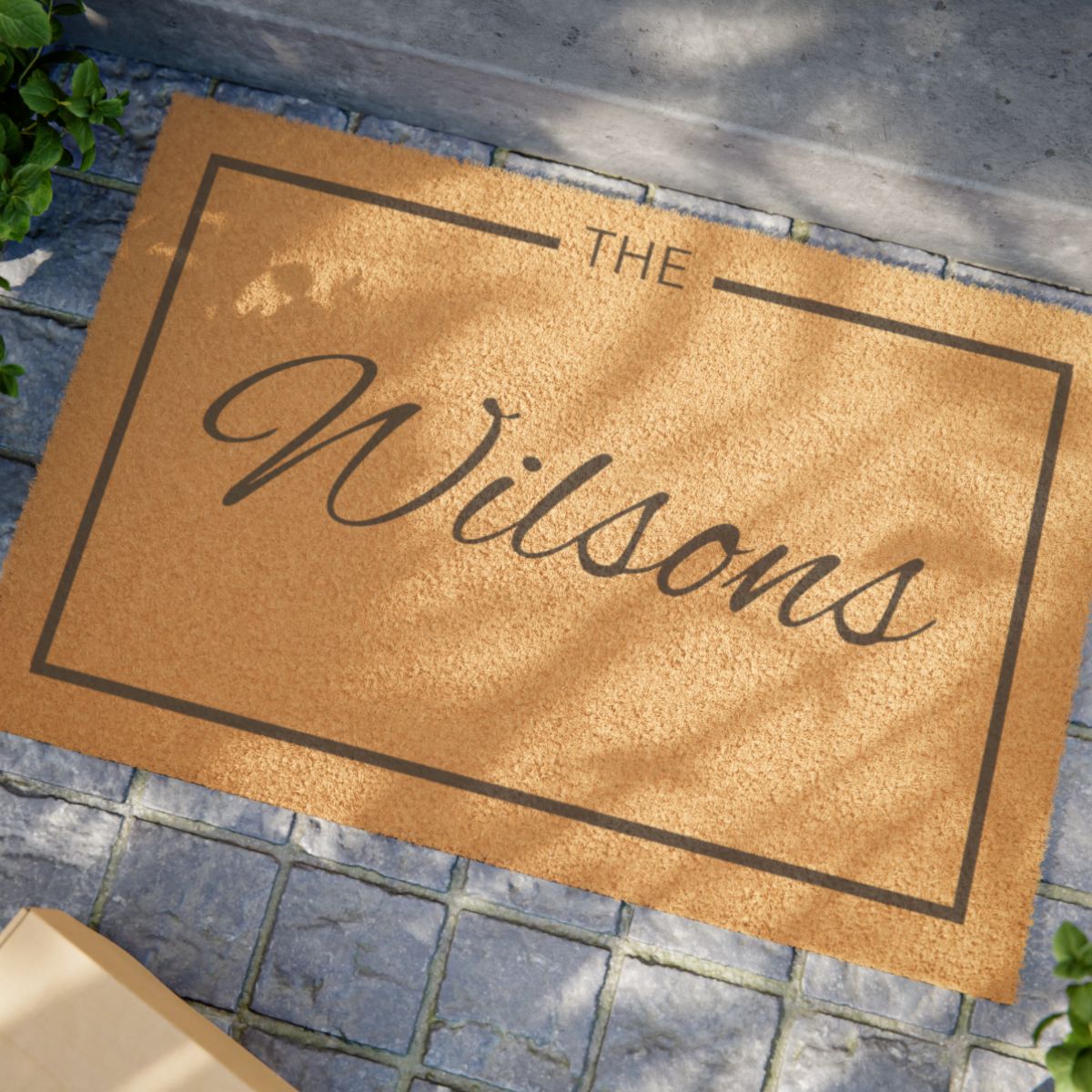Personalized Doormat with Family Name
